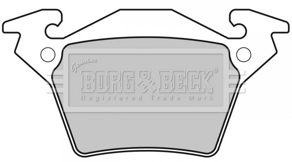 BORG & BECK stabdžių trinkelių rinkinys, diskinis stabdys BBP1670